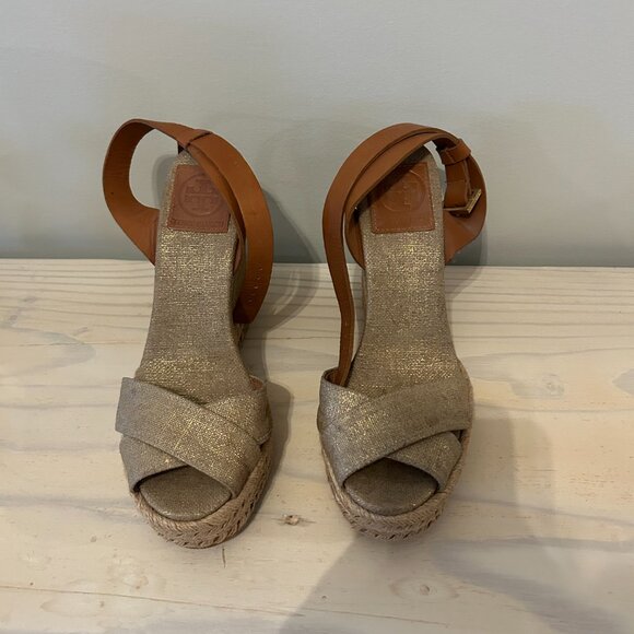Tory Burch Wedge Sandals – Size 7.5, Brand New Condition - Picture 2 of 5